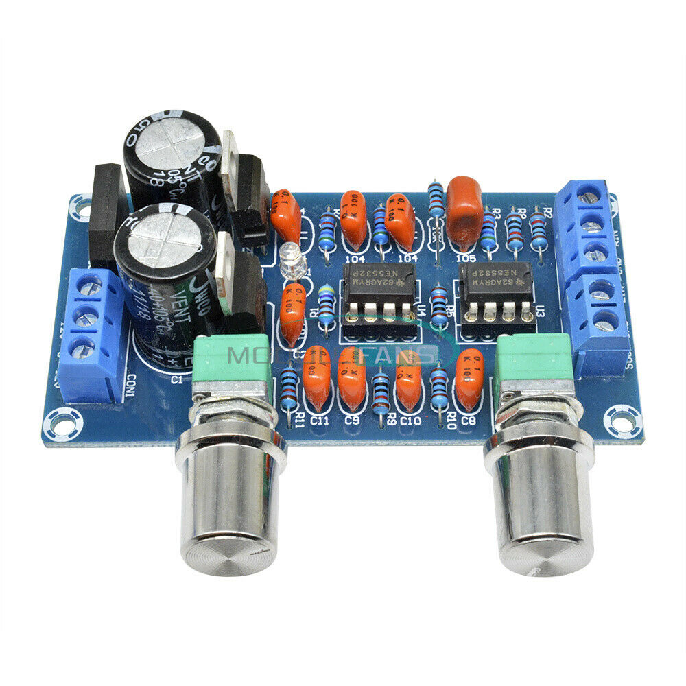 Low-pass Filter NE5532 Subwoofer Process Circuit For Amplifer Board AC 9V -15V