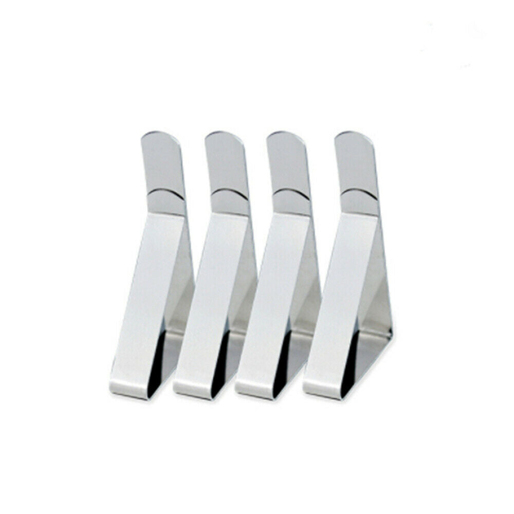 4Pcs Stainless Steel Tablecloth Tables Cover Clips Holder Table Cloth Clamps