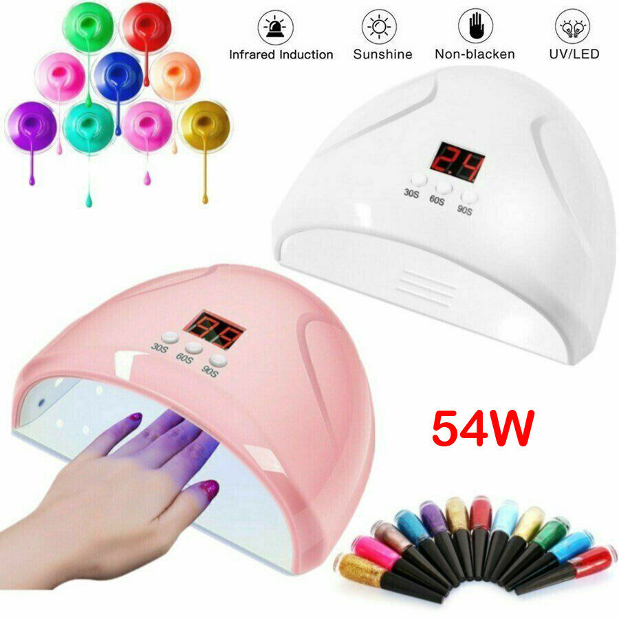 54W SUN5 Nail Lamp UV LED Light Nail Art Dryer Gel Polish Curing Machine