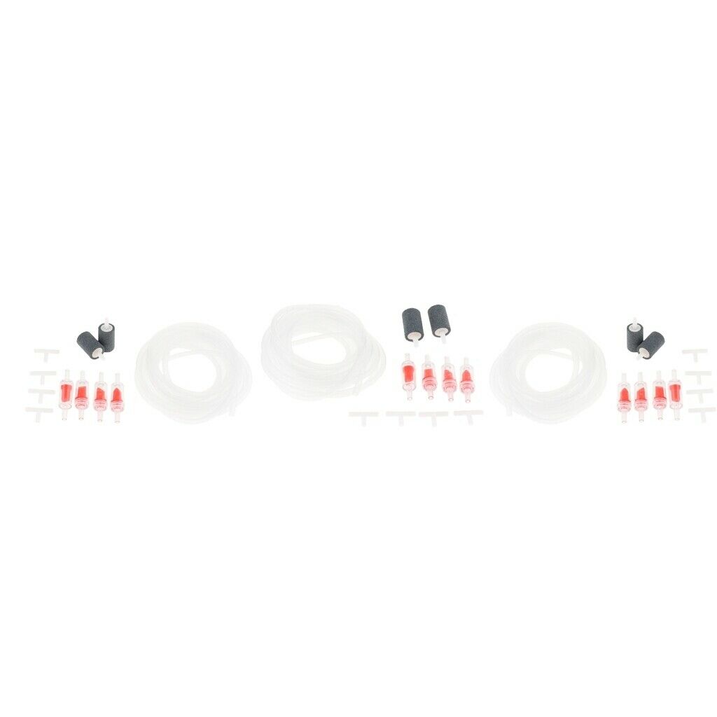 4m 3x Airline Tube+6x Air Stone +12 X Non-return