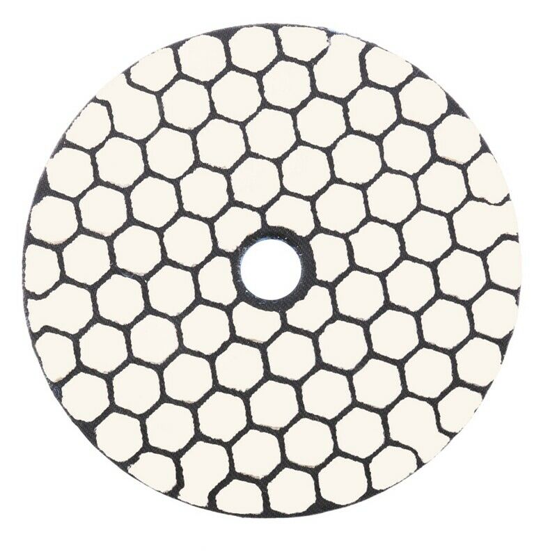 6 Pcs 4 Inch /100 Mm Grit 50 Diamond Dry Polishing Pad Granite Marble FlexibleB2