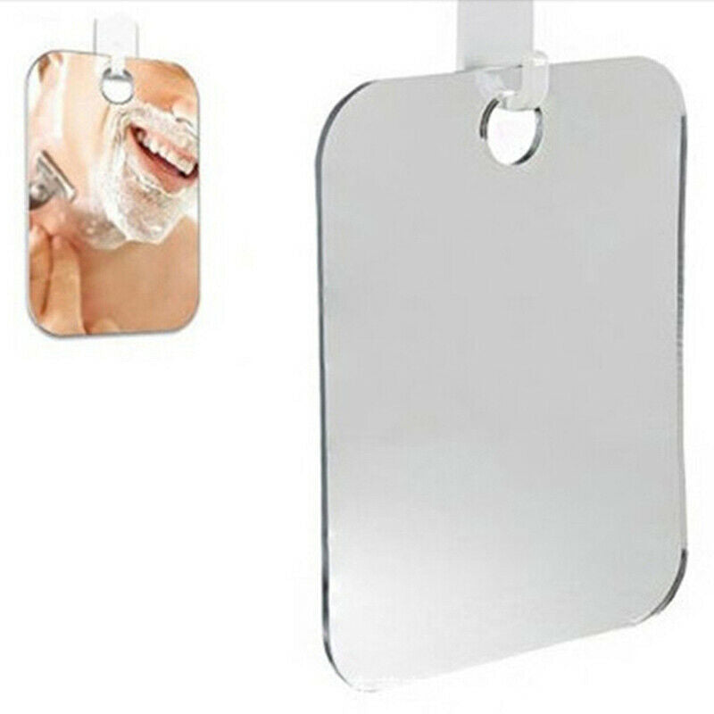 Anti Fog Shower Mirror Shower Shave Mirror Acrylic Fogless Fog Bathroom WashBDF