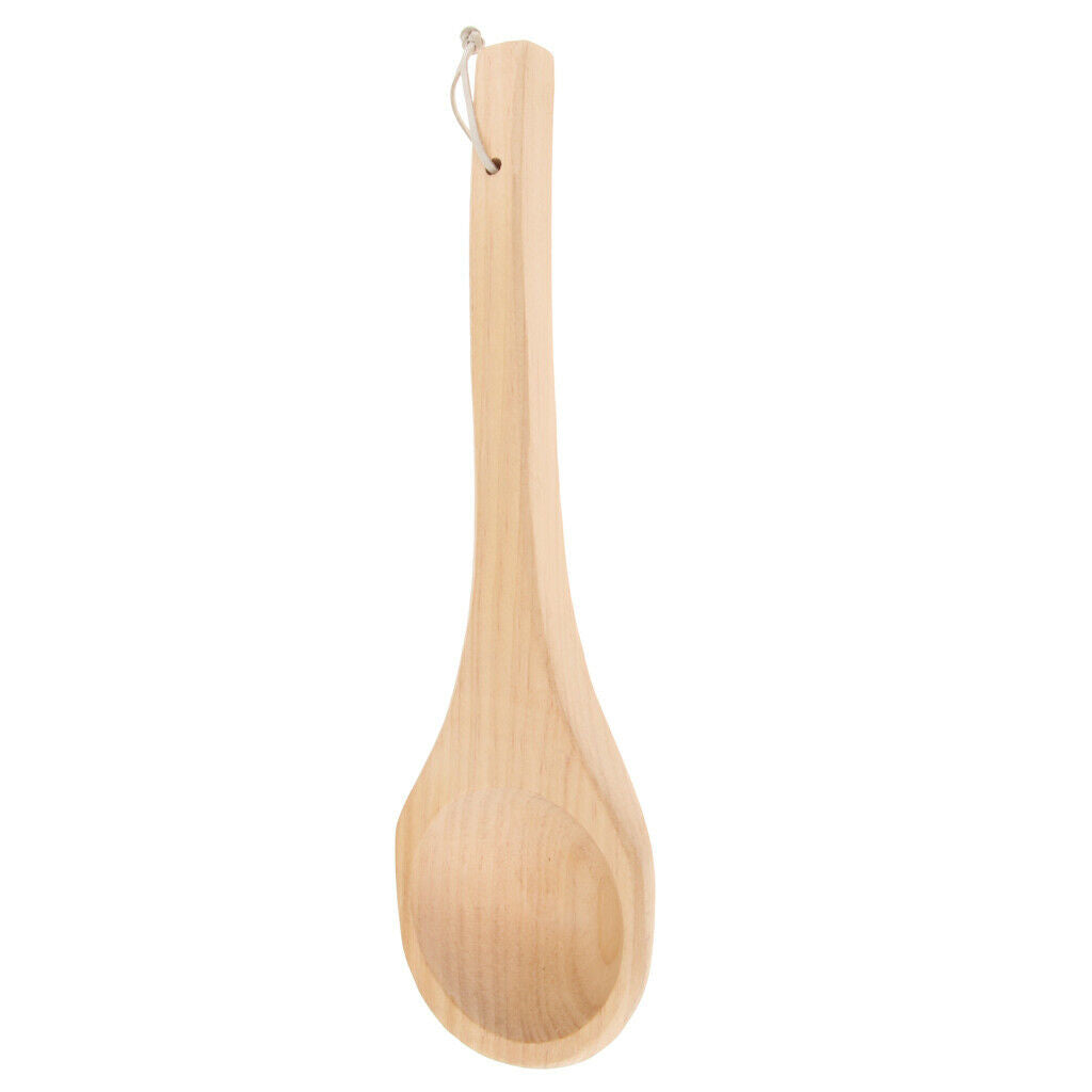 Natural Wooden Sauna Spoon Ladle Ladle Kitchen Utensils Ladle Bath Ladles