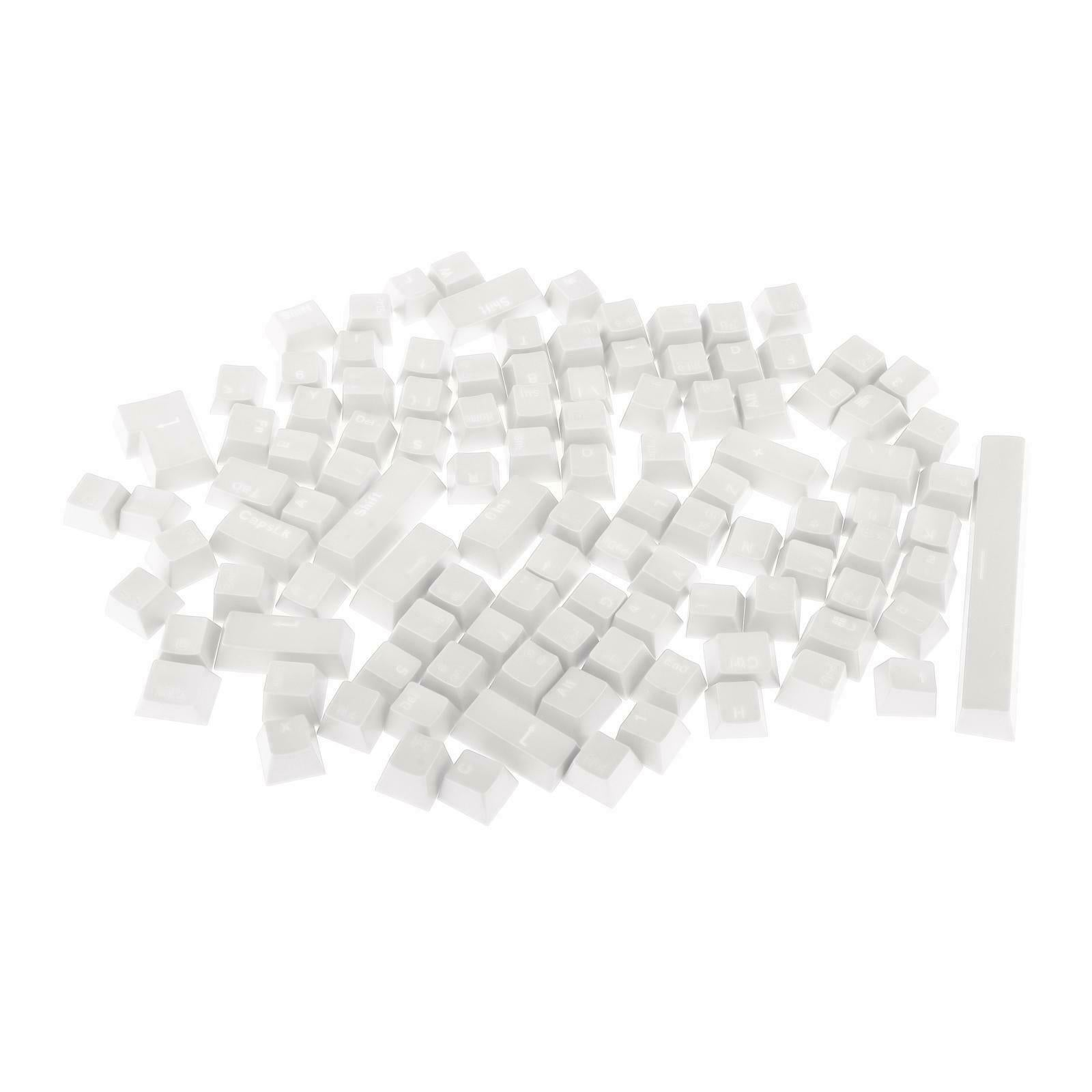 2 Translucent 108 Keys for Mechanical Keyboard Red + White Red