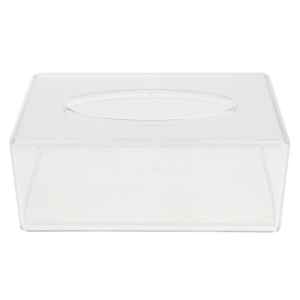 Acrylic Clear Tissue Case Facial Paper Towel Dispenser Box 212x115x88mm