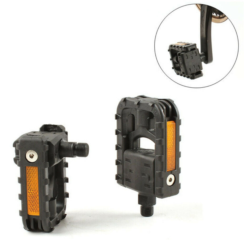 1Pair Folding Bike Pedals Platform Pedal Bicycle Parts Cycling Accessory