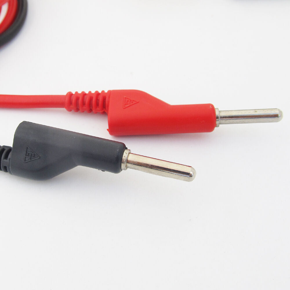 5pairs Silicone High Voltage 4mm Banana Plug to Alligator Clip Test Leads Cable