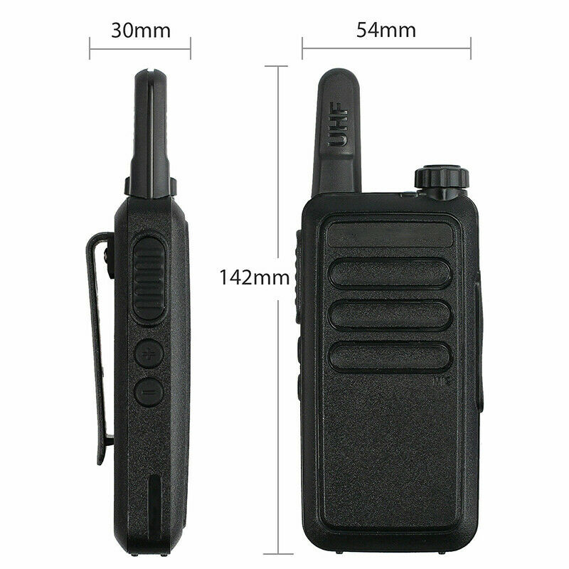 2x 400-470MHz Walkie Talkie Long Range Two Way Radio + Headset For Baofeng BF-R5