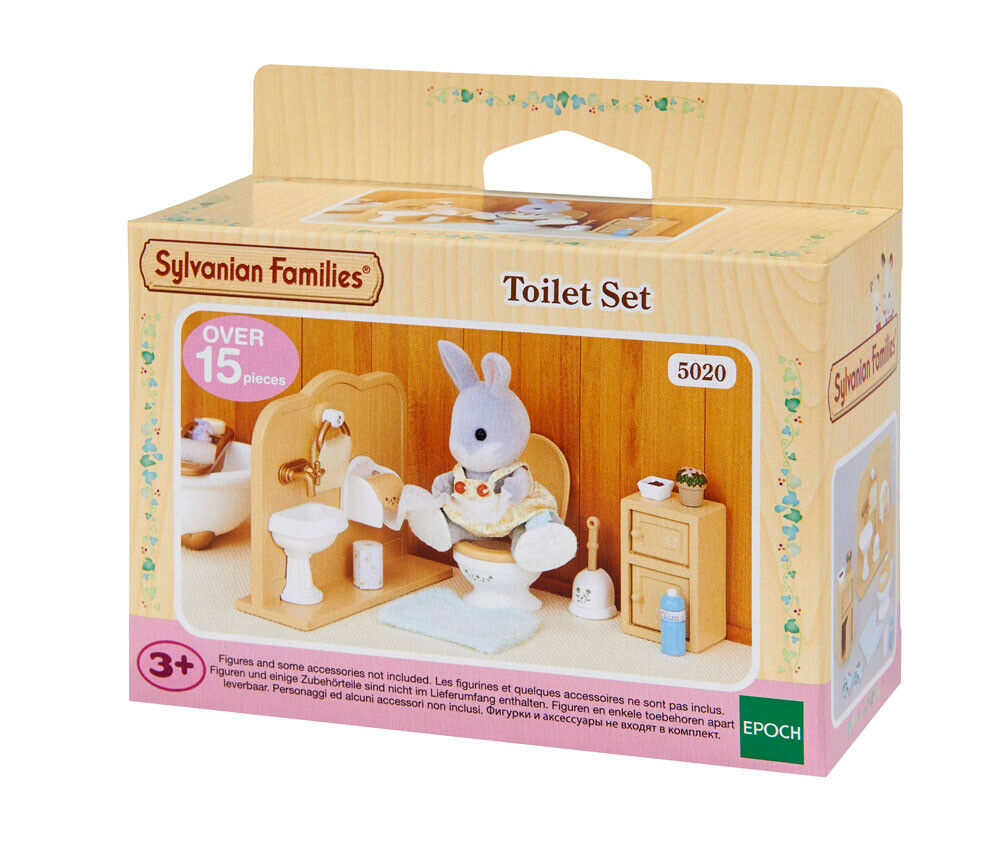 Sylvanian Families Furniture & Accessories 5020 Toilet Set /3+ Brand New In Box