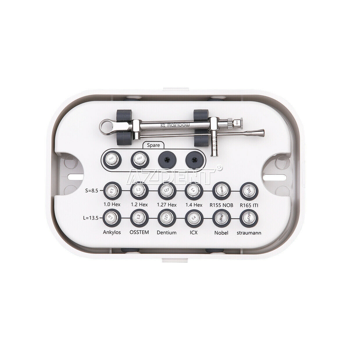 Dental Torque Wrench Ratchet 10-70NCM with 14pcs Drivers