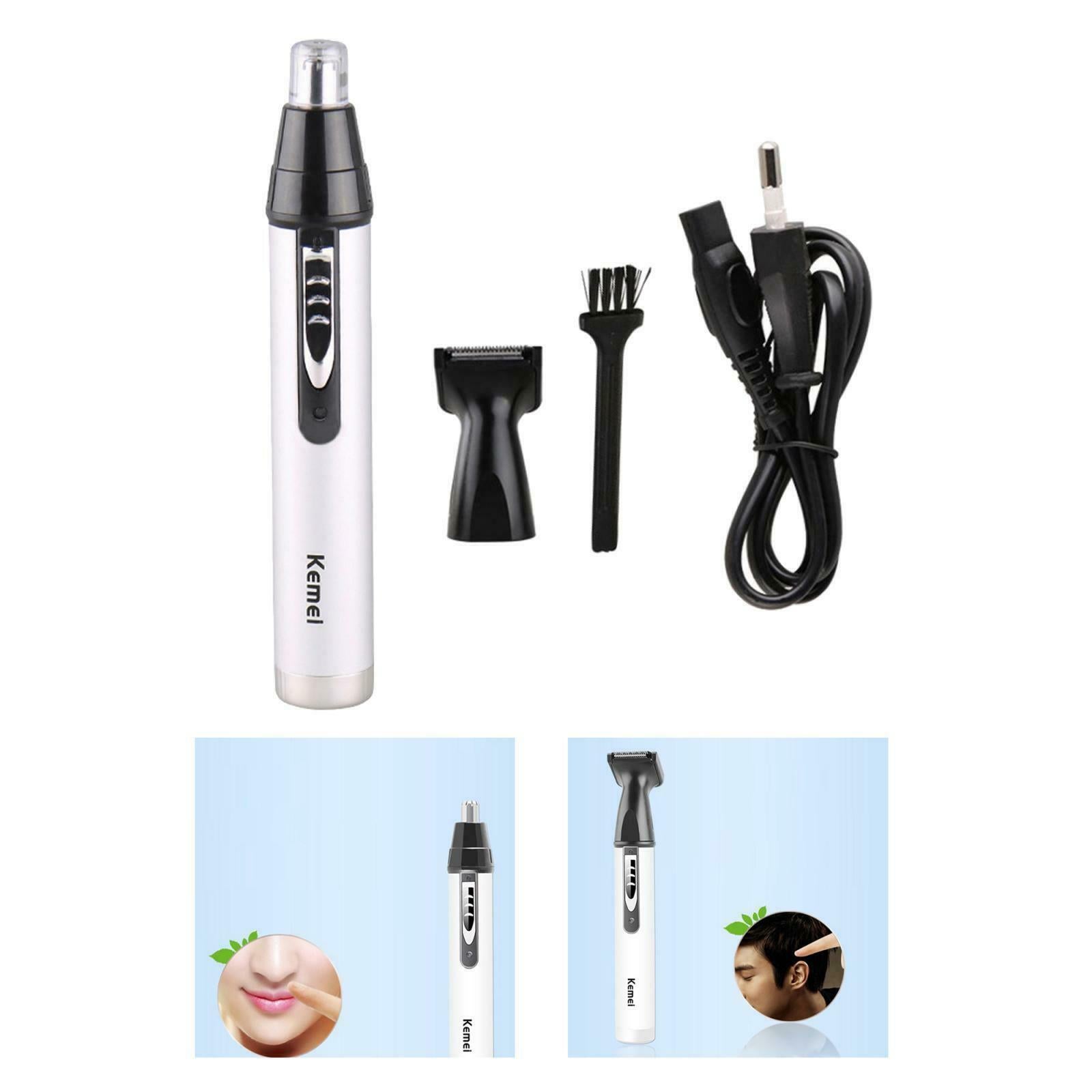 Professional Electric Ear and Nose Hair Trimmer Dual Edge Blades for Men