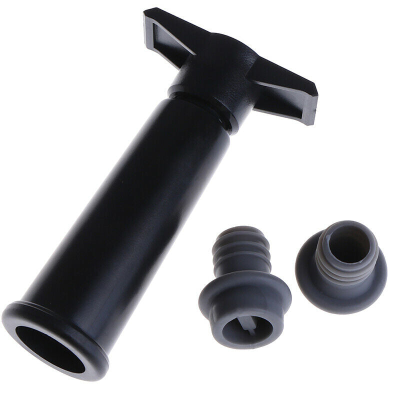 Silicone Wine Stopper 1 Pump+2 Caps Sealing Preserver Drink Bottle Hat Ca.l8