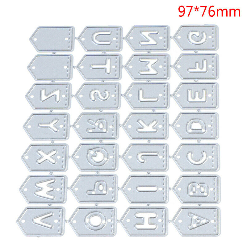 Alphabet Letters Metal Cutting Dies Stencil Scrapbooking Album Stamp Pape.l8