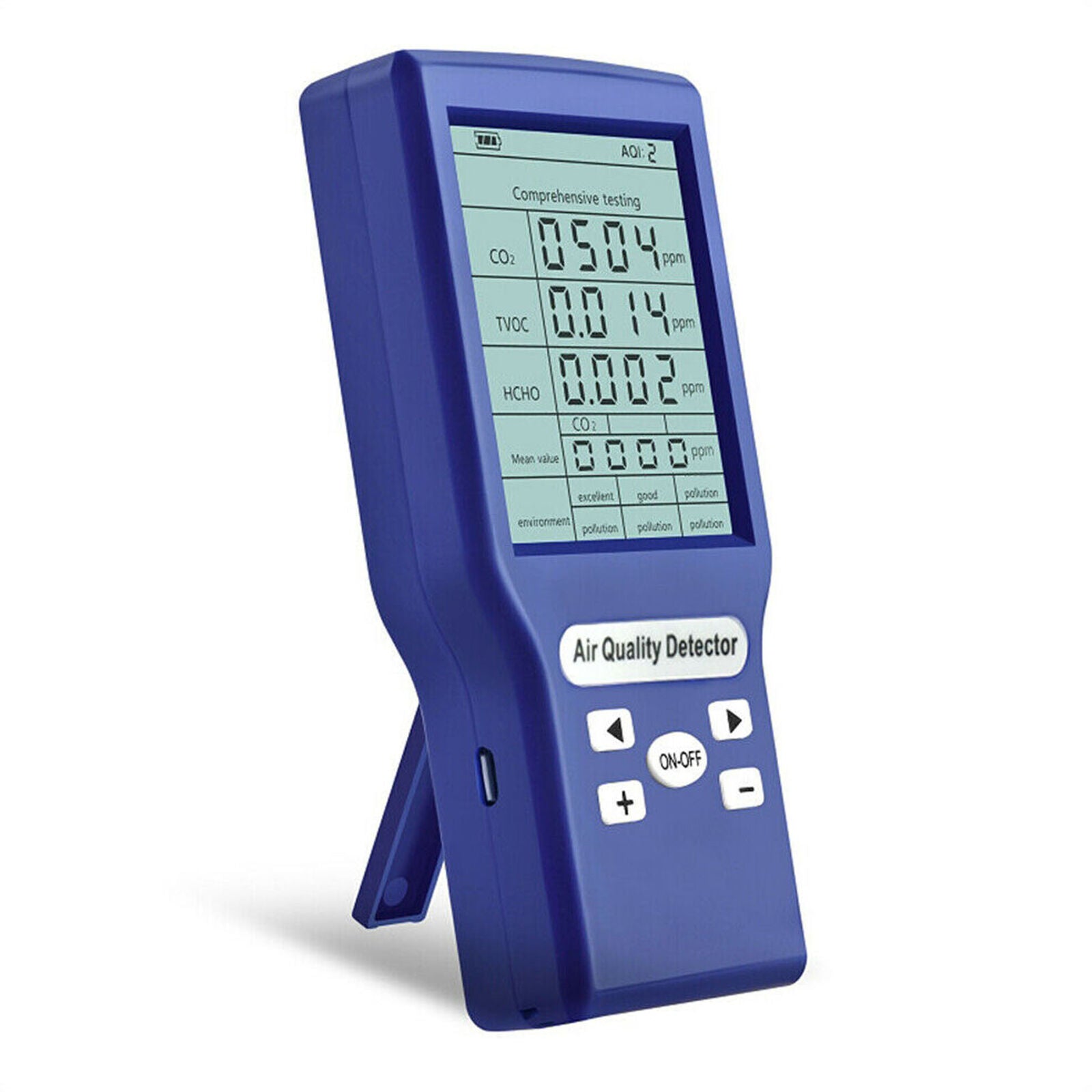 Carbon Dioxide Detector CO2 ppm Meters Gas Analyzer Protable Air Quality Tester