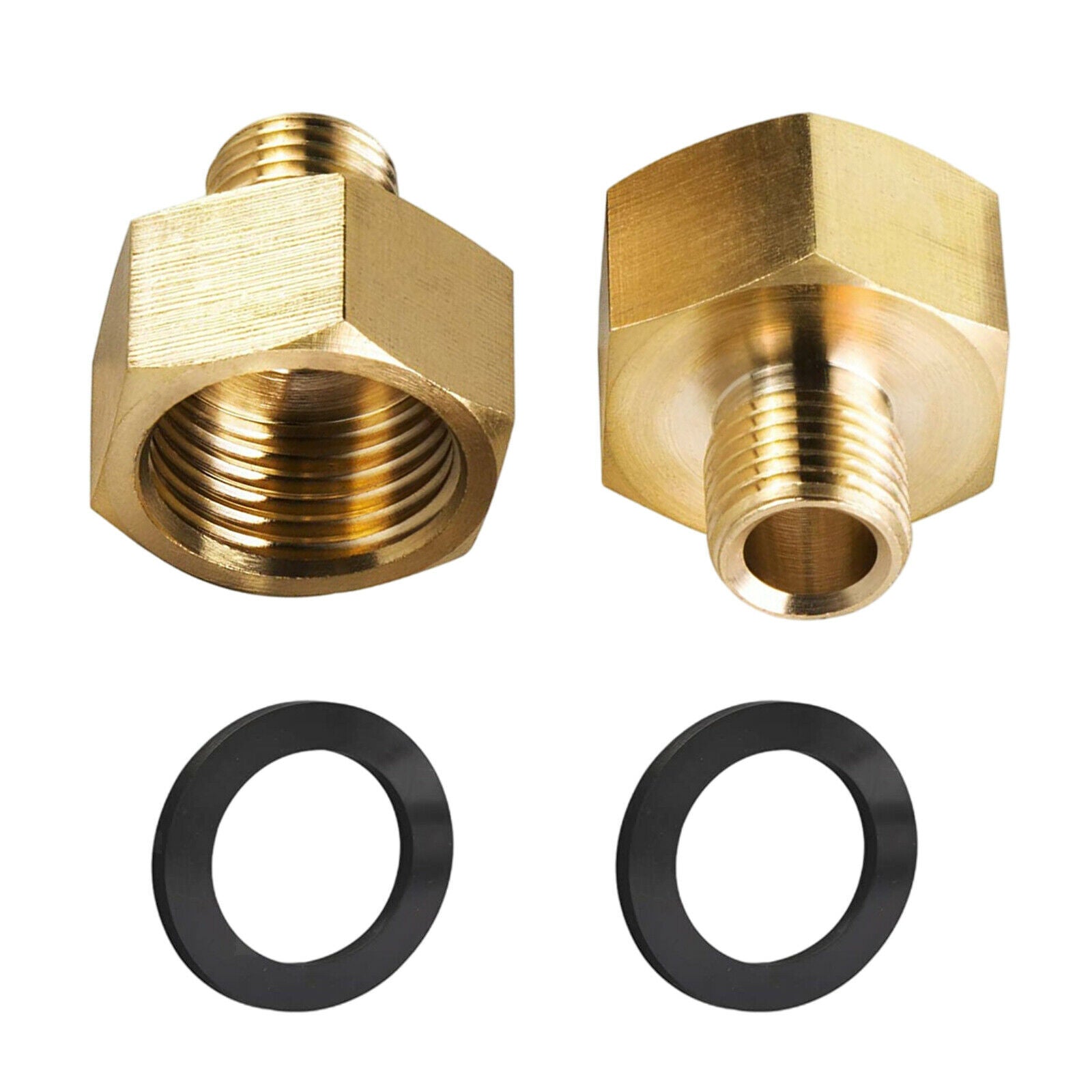 Pair Gas Hose Adapter 1/2 Inch Female x 1/4 Inch Male Thread for Gas Stove