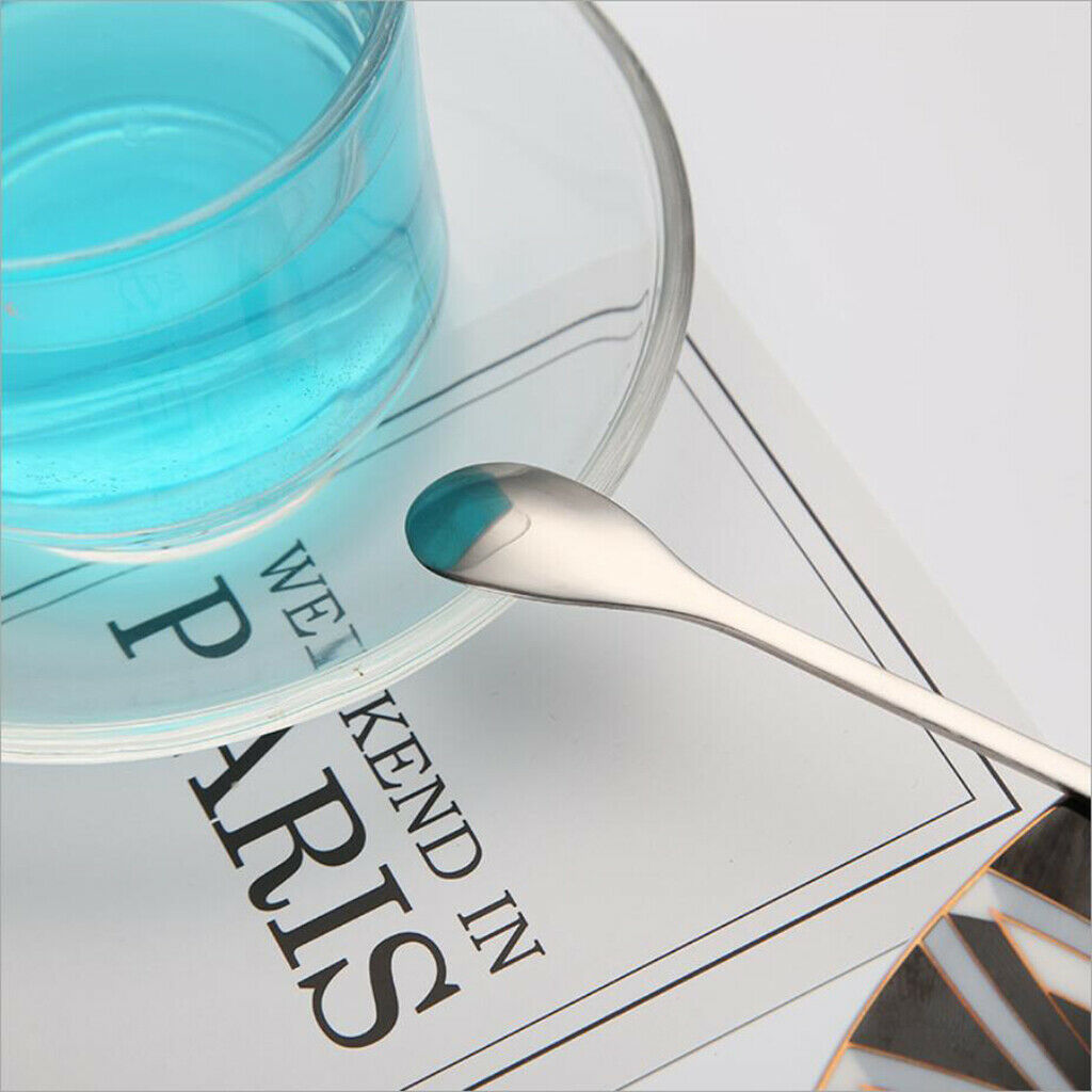 Stainless Steel Bar Cocktail Spoon Stirring Spoon Long Handle Coffee Spoon