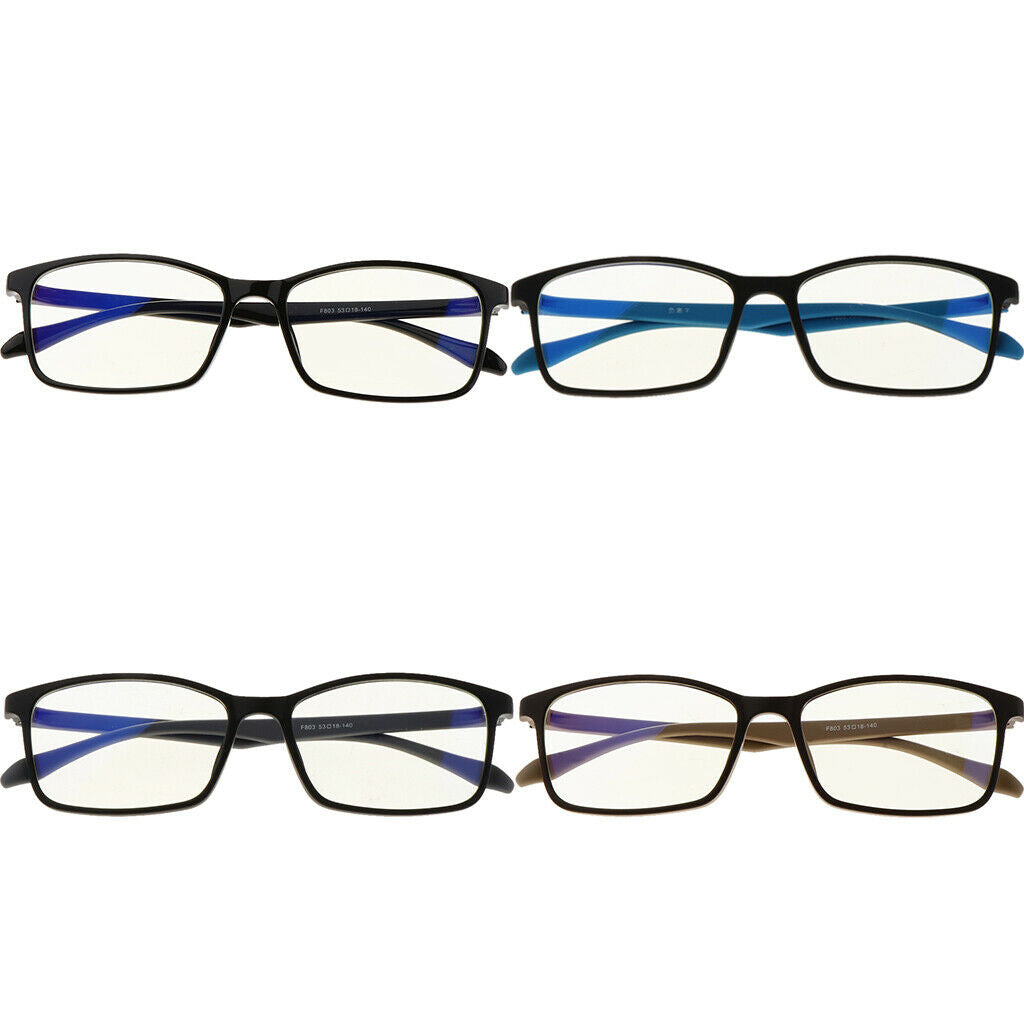 Ultralight Glasses Frames Blue Light Blocking Glasses Unisex Black Blue