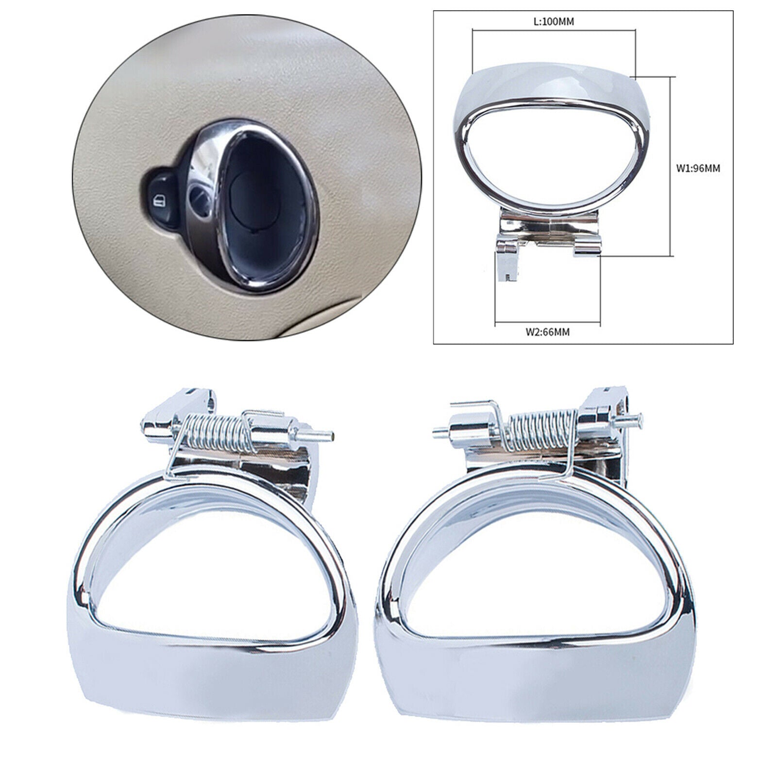 2pcs Interior Door Handle Replacement for Chevy HHR 2006-2011 88529 88528