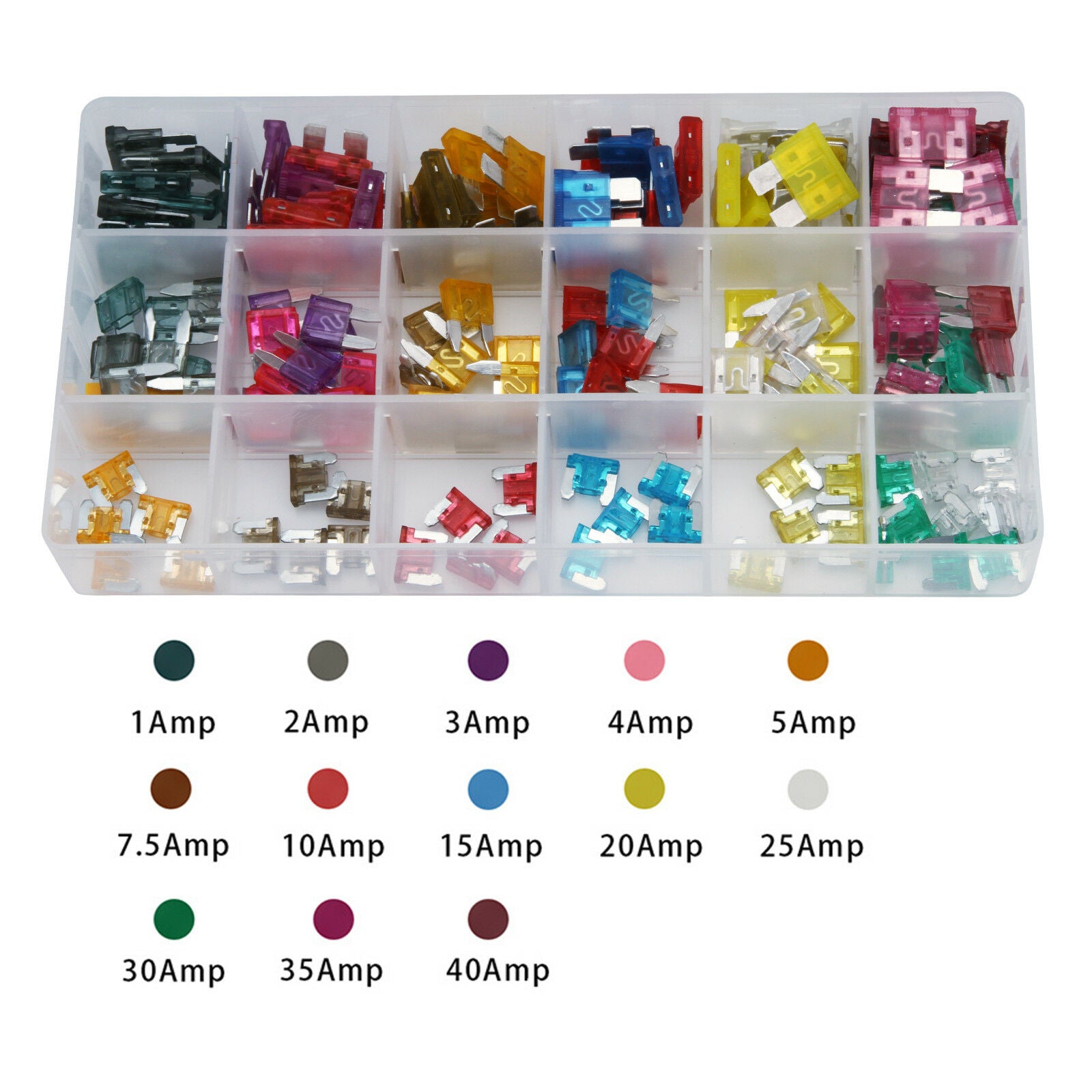 165pcs Set Micro ATC/MINI/Low Profile/Mini Blade Fuse Assortment Auto Car FUSES