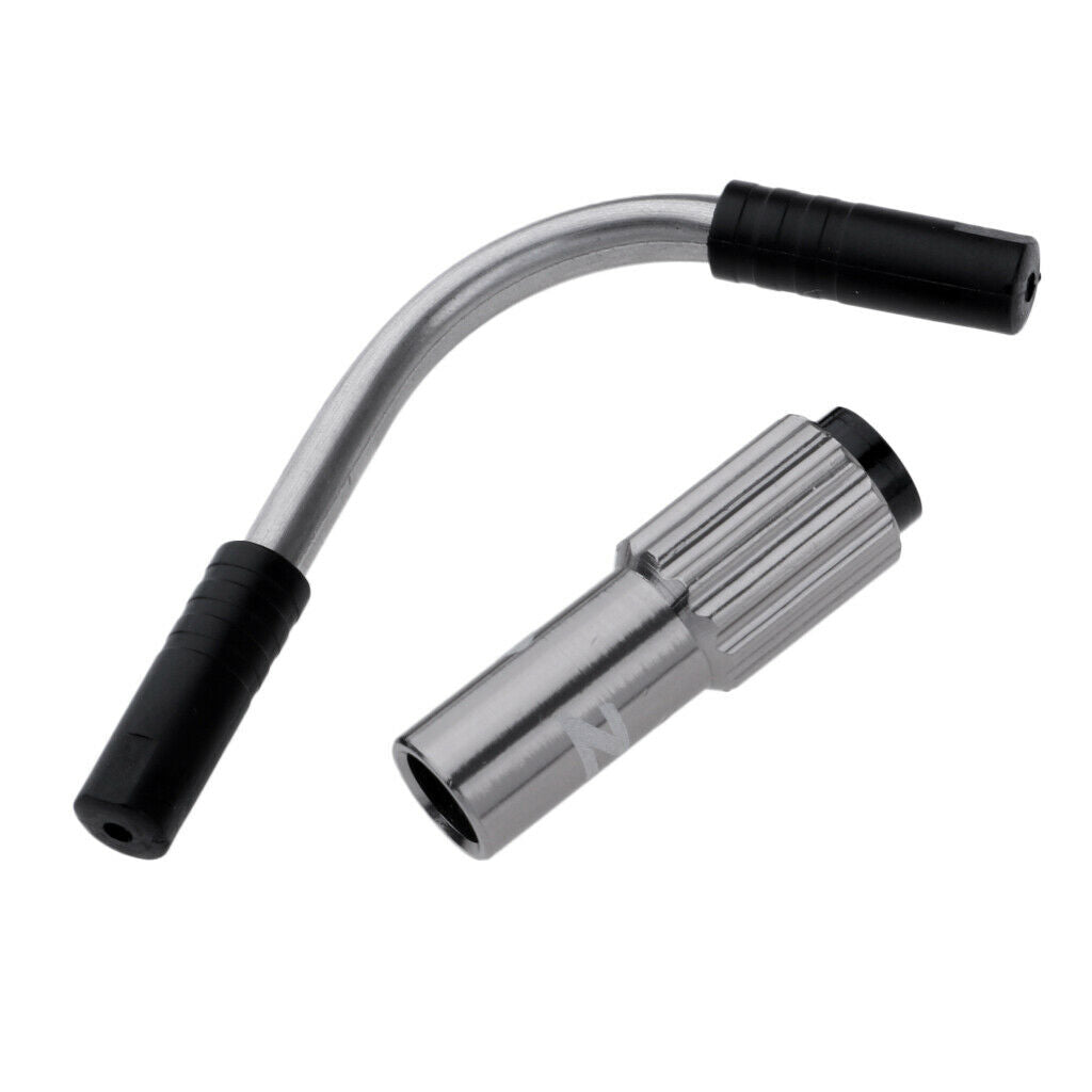 Bicycle V Brake Noodles Cable Guide Bend Tube Pipes Housing + Adjustable Screws,