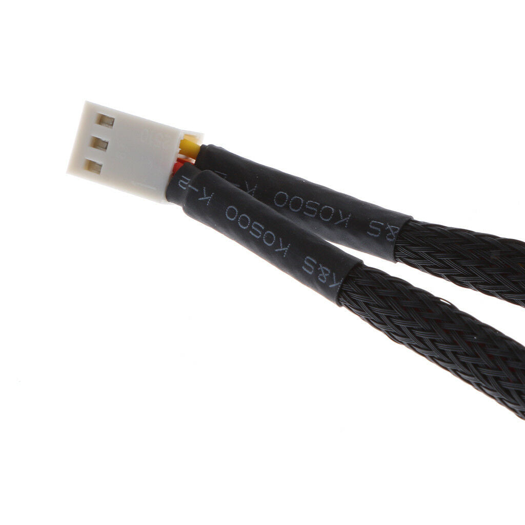 Computer PC 3Pin Fan Power Y Splitter Cable Lead Wire Connector Adapter