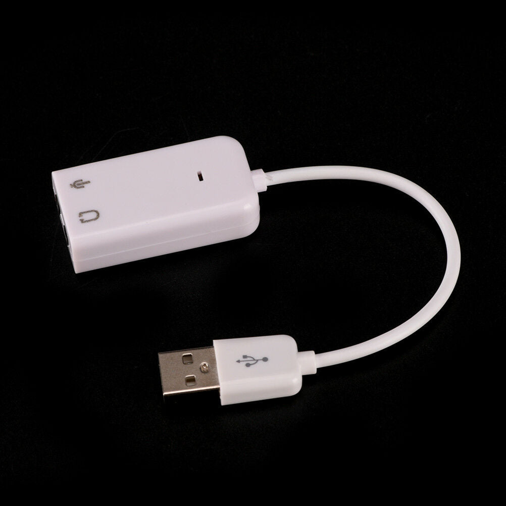 USB 7.1 Sound Card External Independent Computer Desktop With Cable Free D.l8