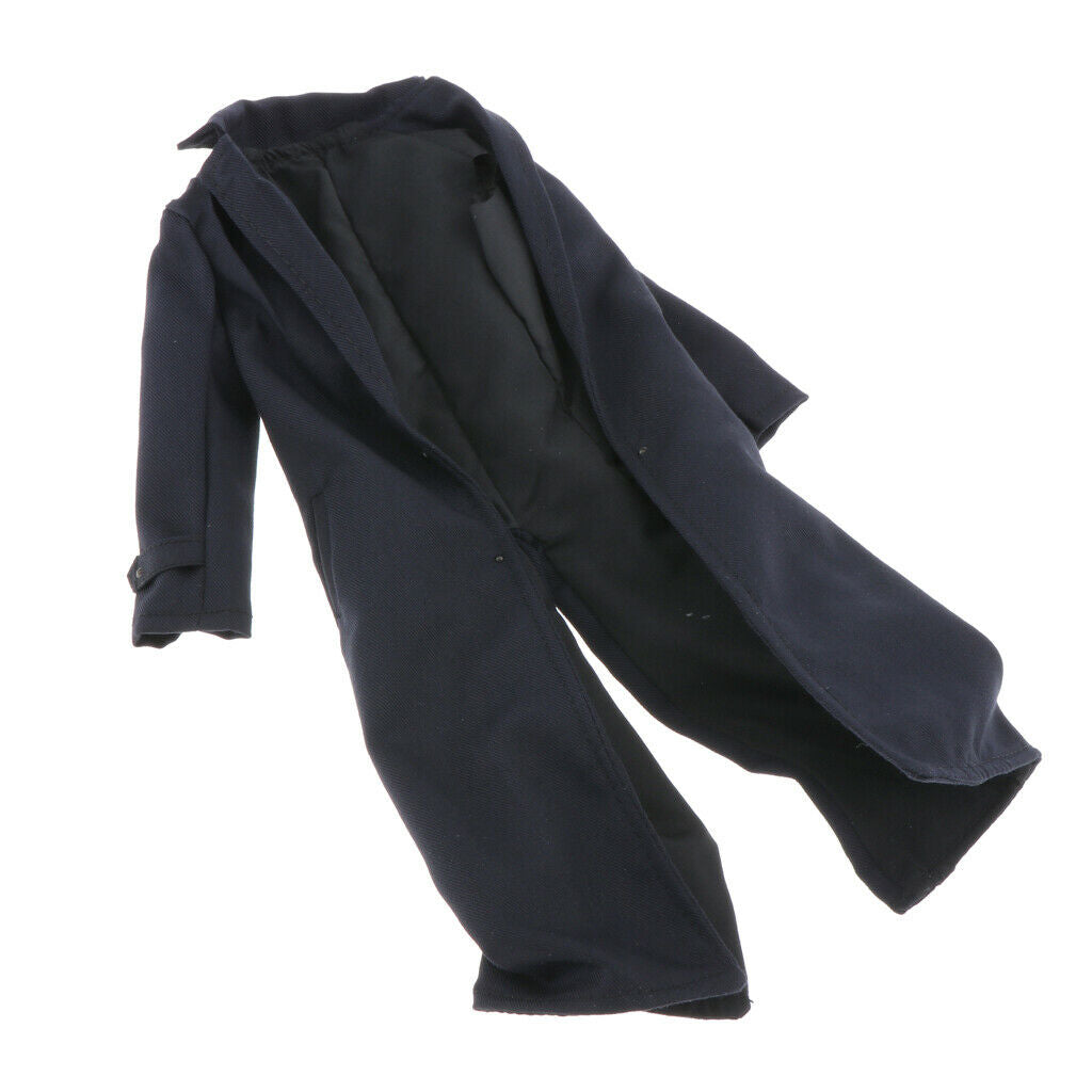 1/6 Mens Wind Coat Trench Coat for 12inch Male Action Figures DIY Accessory