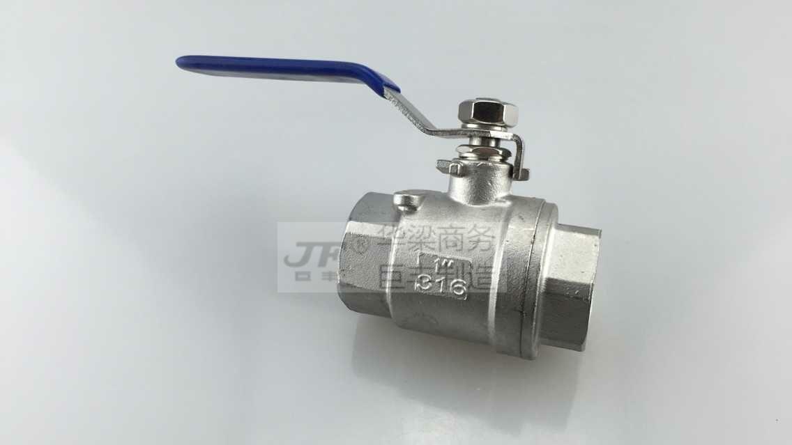 Stainless Steel SS 304 BSP Ball Valve 3/8" DN10 2Pcs Female Thread Dia 14.5mm
