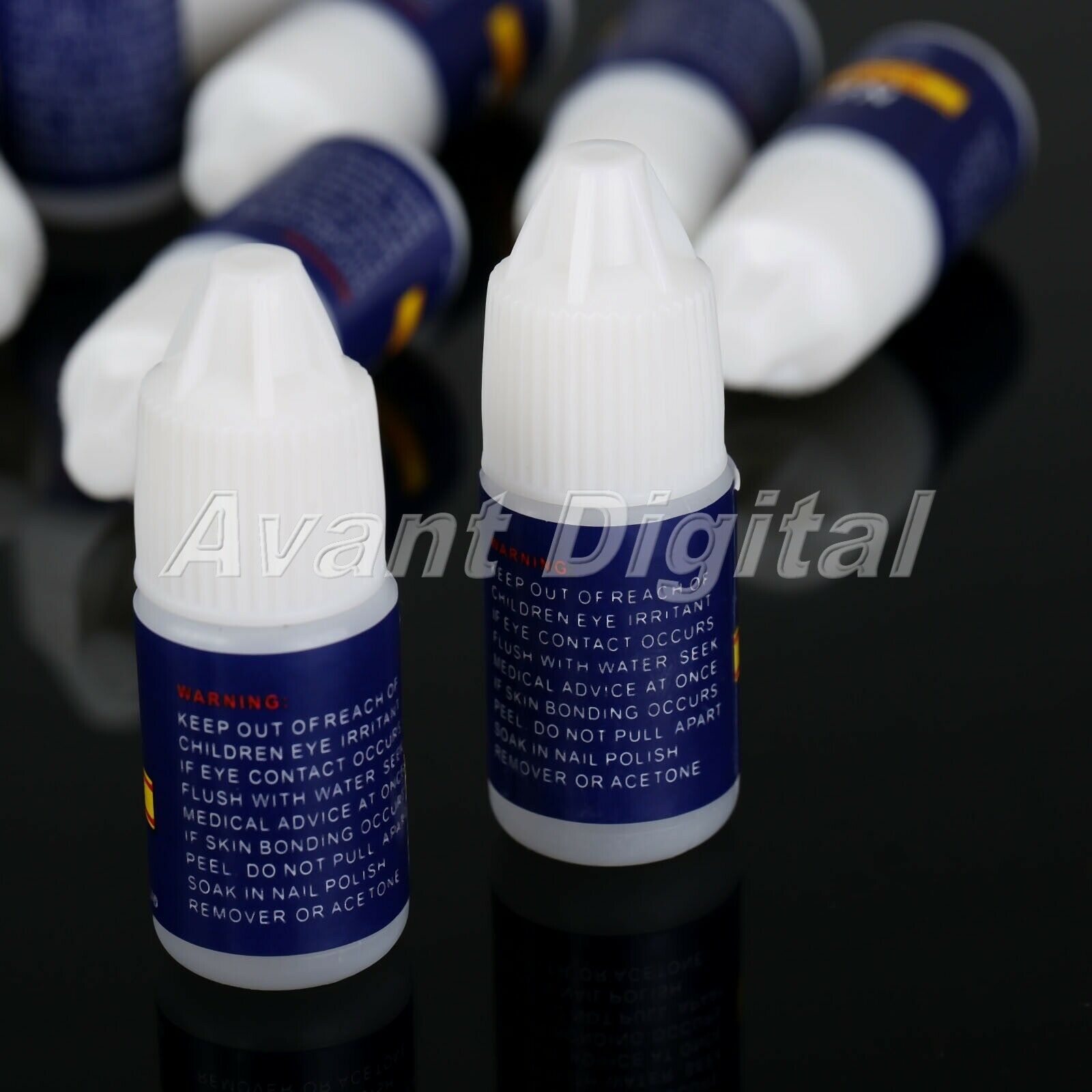 10 Pcs Fast Drying False Nail Tip Glue UV Gel Makeup Manicure Nail Art Tool 3g