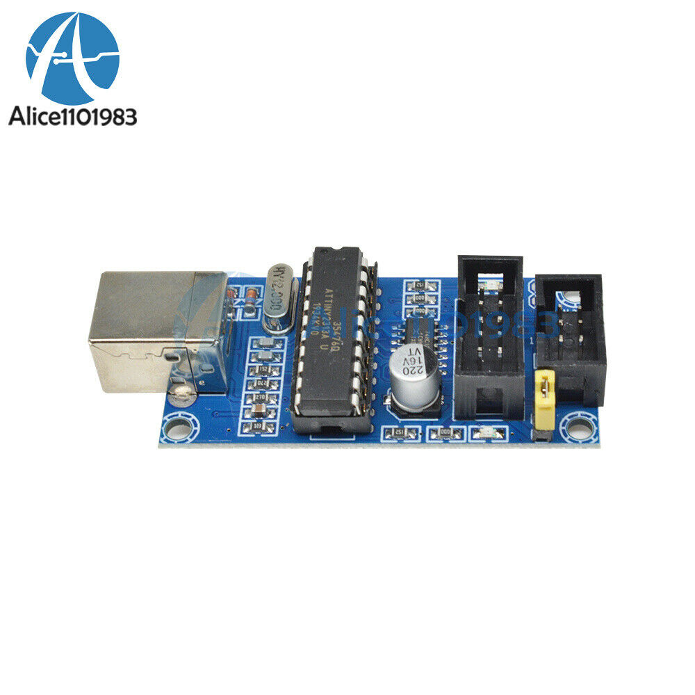 2PCS USBTiny USBtinyISP AVR ISP programmer Arduino bootloader Meag2560 uno r3