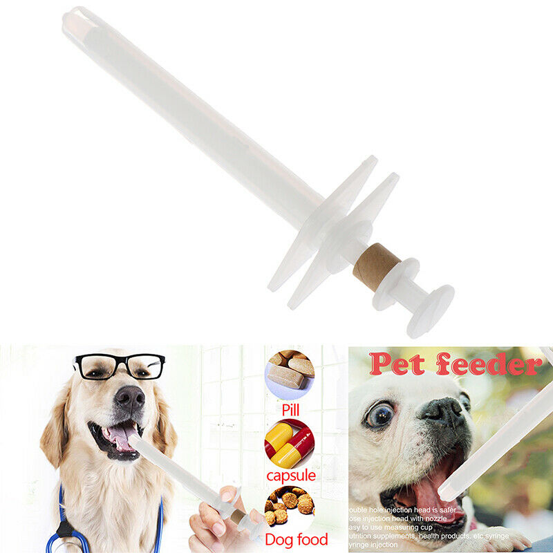Pet Dog Cat Puppy Pills Dispenser Feeding Kit Given Medicine Control Rods.l8