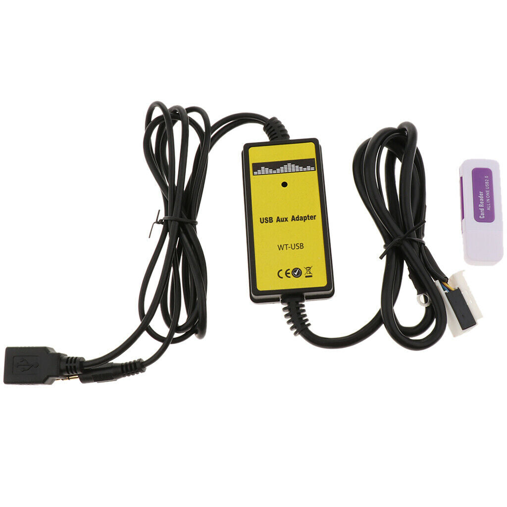 Car USB/SD Mp3 Player Interface AUX in Adapter Connect for VW Golf/Passat