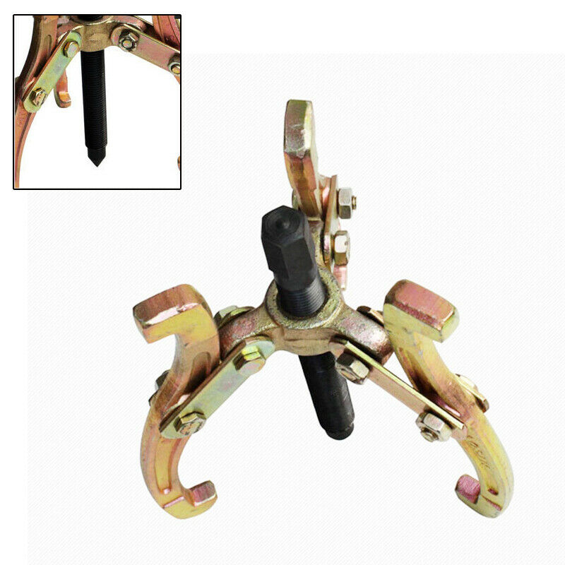 Steel 3 Jaw Gear Puller Reversible Legs External/Internal Pulling Repair Tool