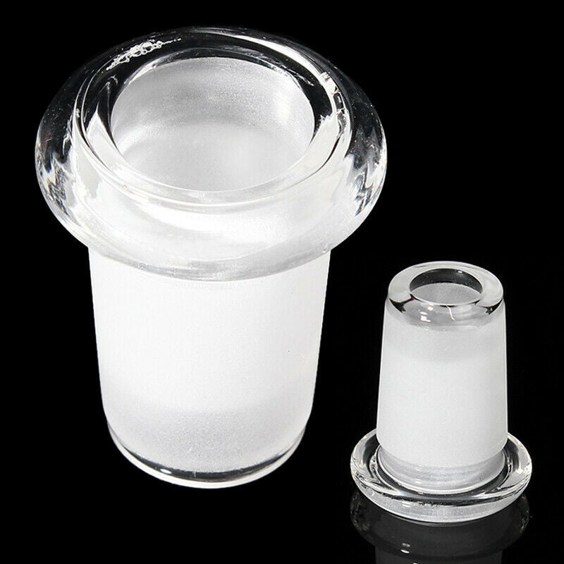 14mm Female to 18mm Male Clear Glass Expander Reducer Adapter Connector Tool