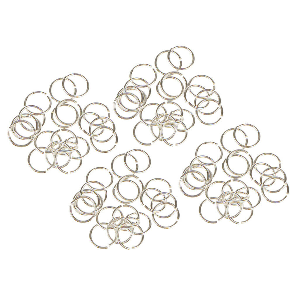 80pc DIY Jewelry Making Jump Rings Necklace 6mm Split Rings Link Rings Connector