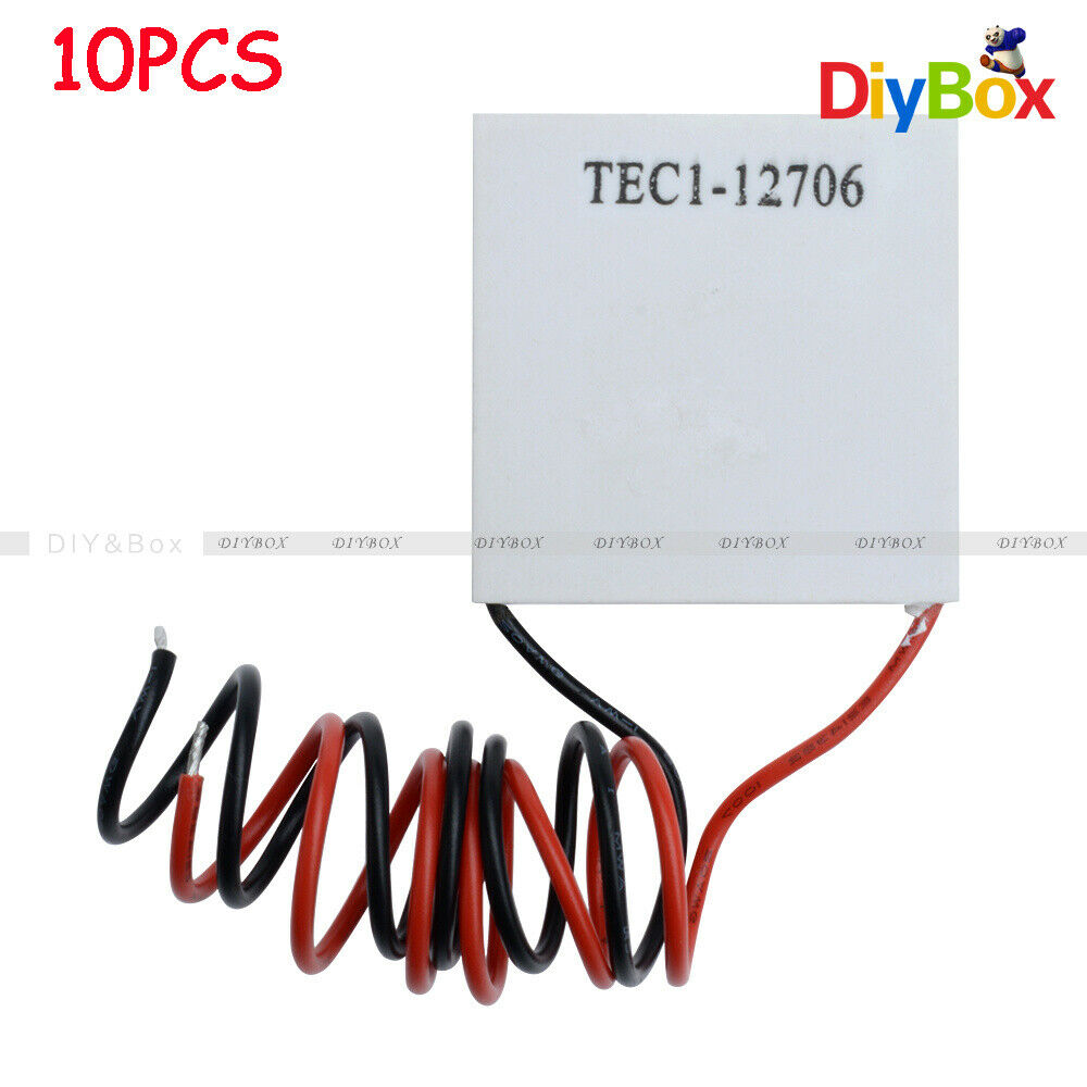 [10PCS] TEC1-12706 Heatsink Thermoelectric Cooler Cooling Peltier Plate Module