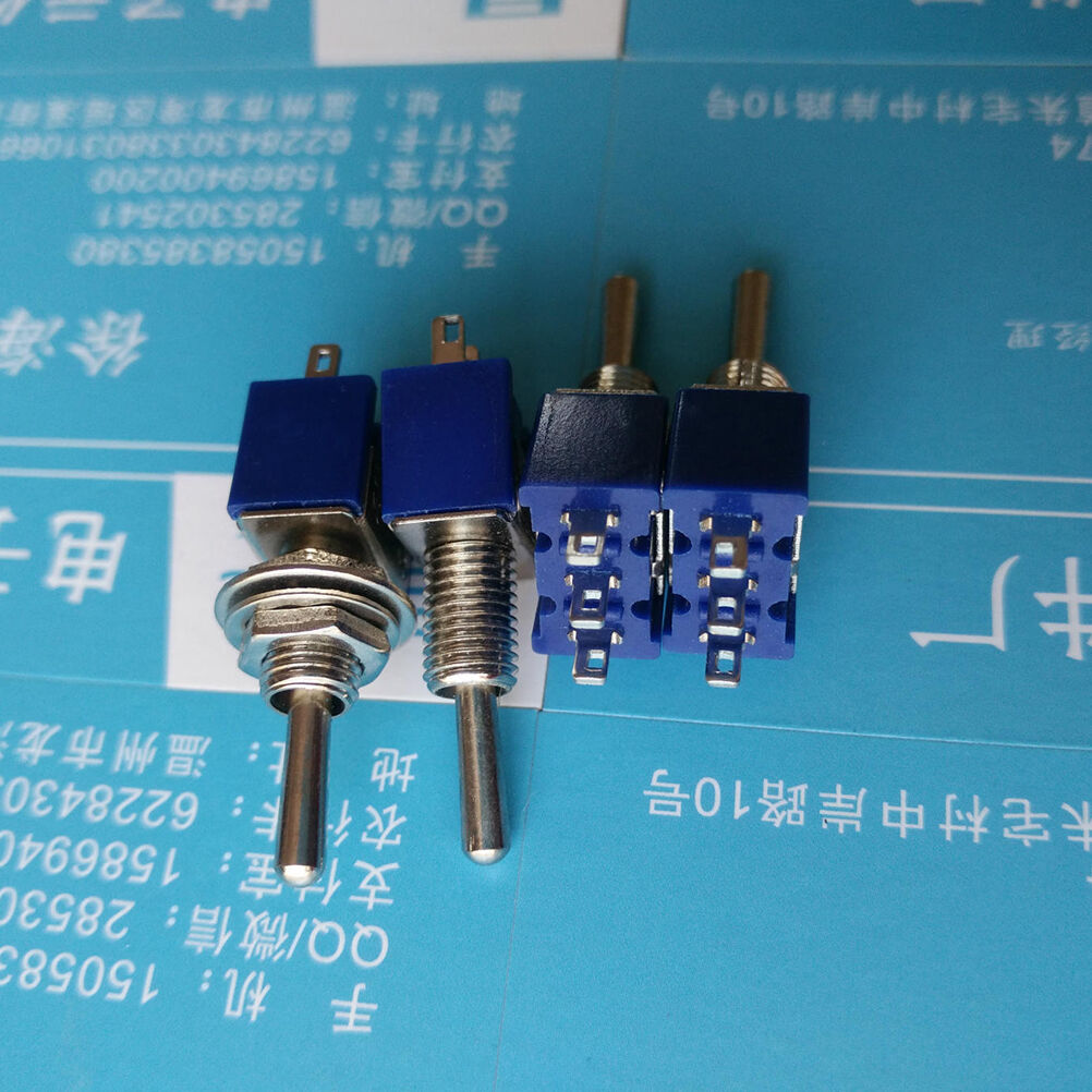 10pcs Mini MTS-102 3-Pin SPDT ON-ON 6A 125VAC Toggle Switches NEWJ TdJ TL