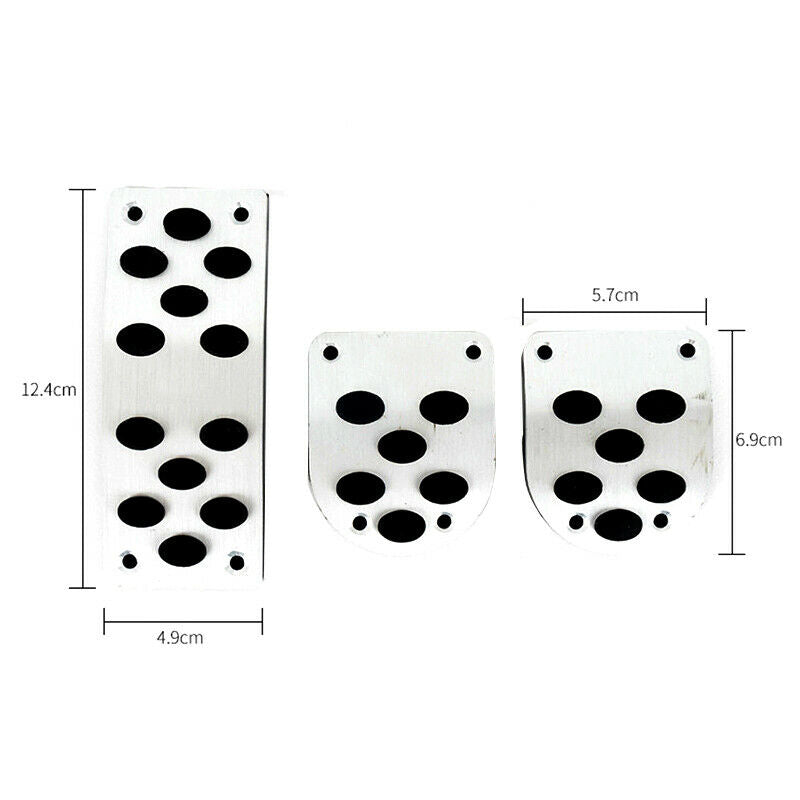 3X/1 Set Manual Gear Transmission Pedals Pads Car Gas Brake Pedal Non-Slip Cover