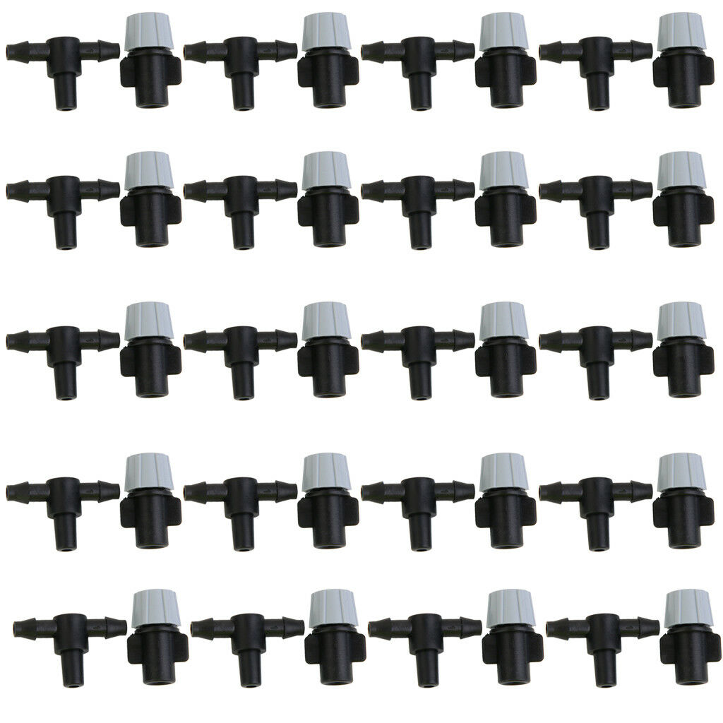 120Pcs Mini Garden Lawn Watering Spray Nozzle +Tee joints Sprinkler Tool
