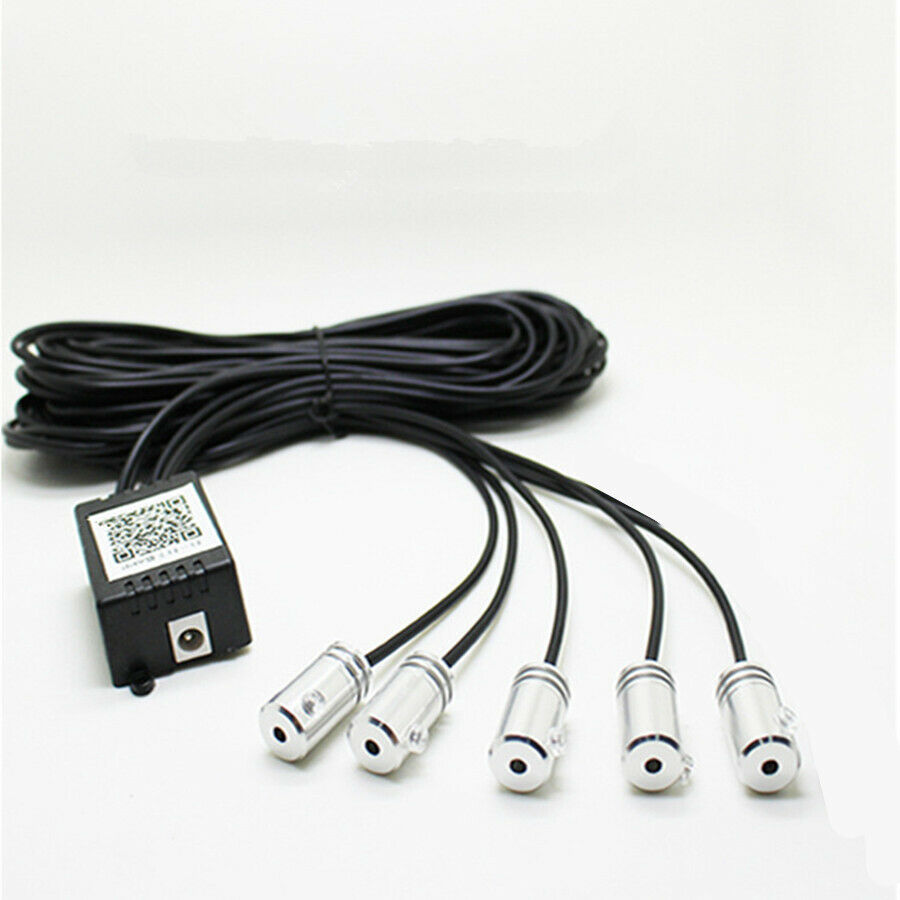9in1 RGB LED 6M Car Interior Decor Neon EL Fiber Optical Strip Light App Control