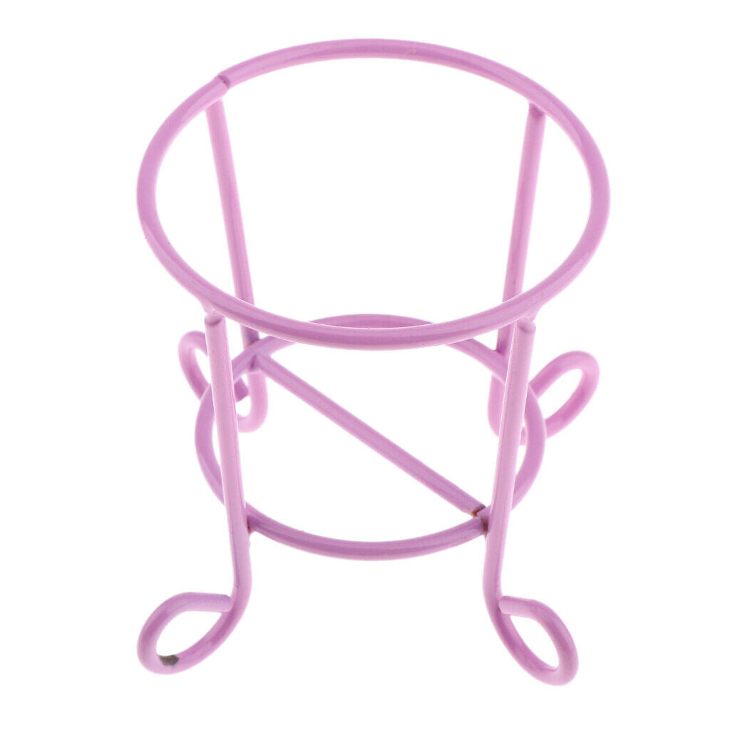 3pcs Lovely Cute Makeup Sponge Blender Powder Puff Holder Stand Rack Purple