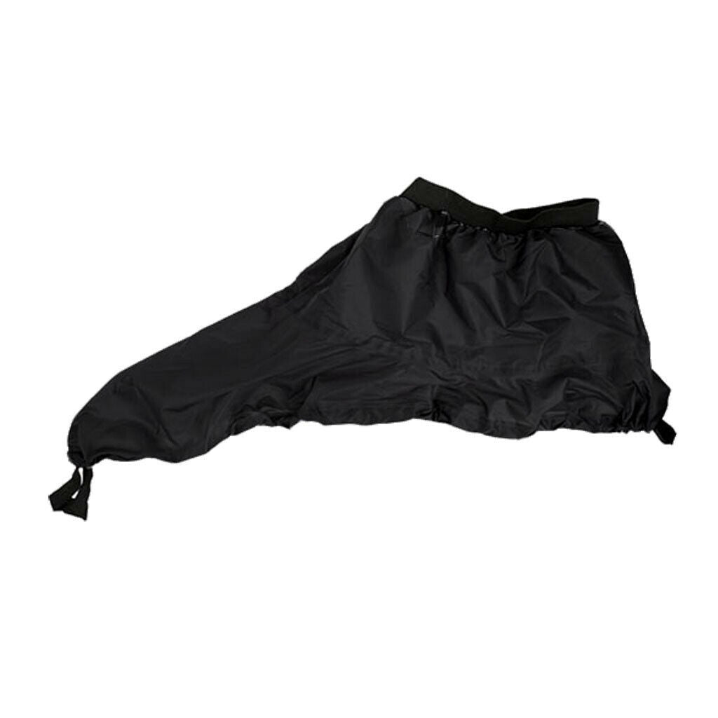 Kayak Splash Spray Skirt Deck Cockpit Spraydeck Waterproof Cover - XL Black