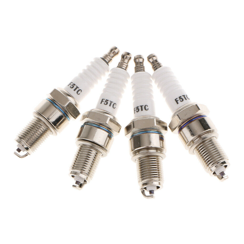 4 Pieces Motorcycle Automobile ATV Standard Spark Plug F5TC BP7HS
