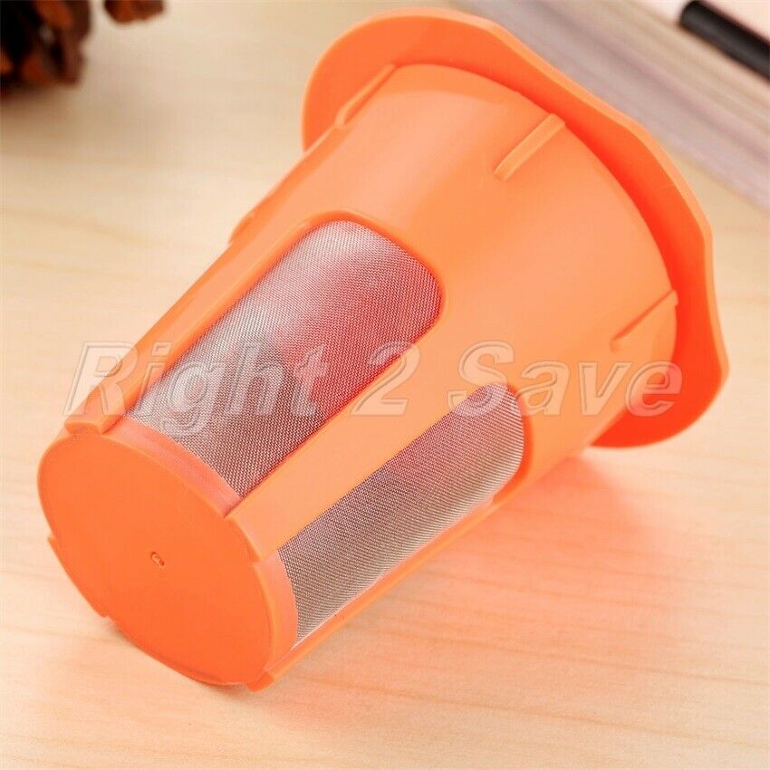 3Pcs K-Carafe Orange Coffee Filters Pods Cup Reusable For Keurig 2.0 i Cafilas