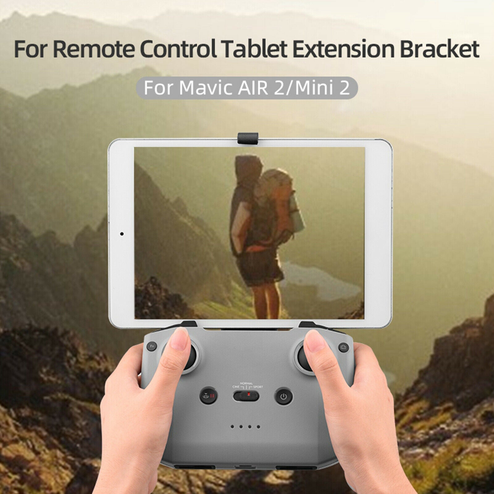Remote Control Extender Bracket Holder for MAVIC MINI 2 Tilted angle design
