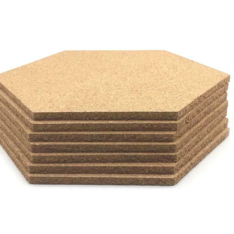 8pcs/set Cork Wood Board Self Adhesive DIY Office Bulletin Notice Message Boards