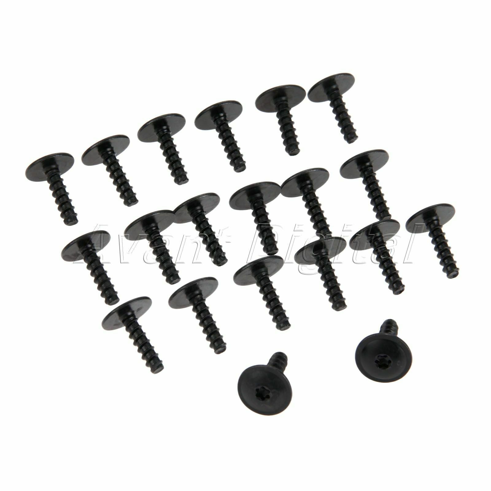 20 x Black Screws Metal Fit for many / models  Length 1.9cm N90775001