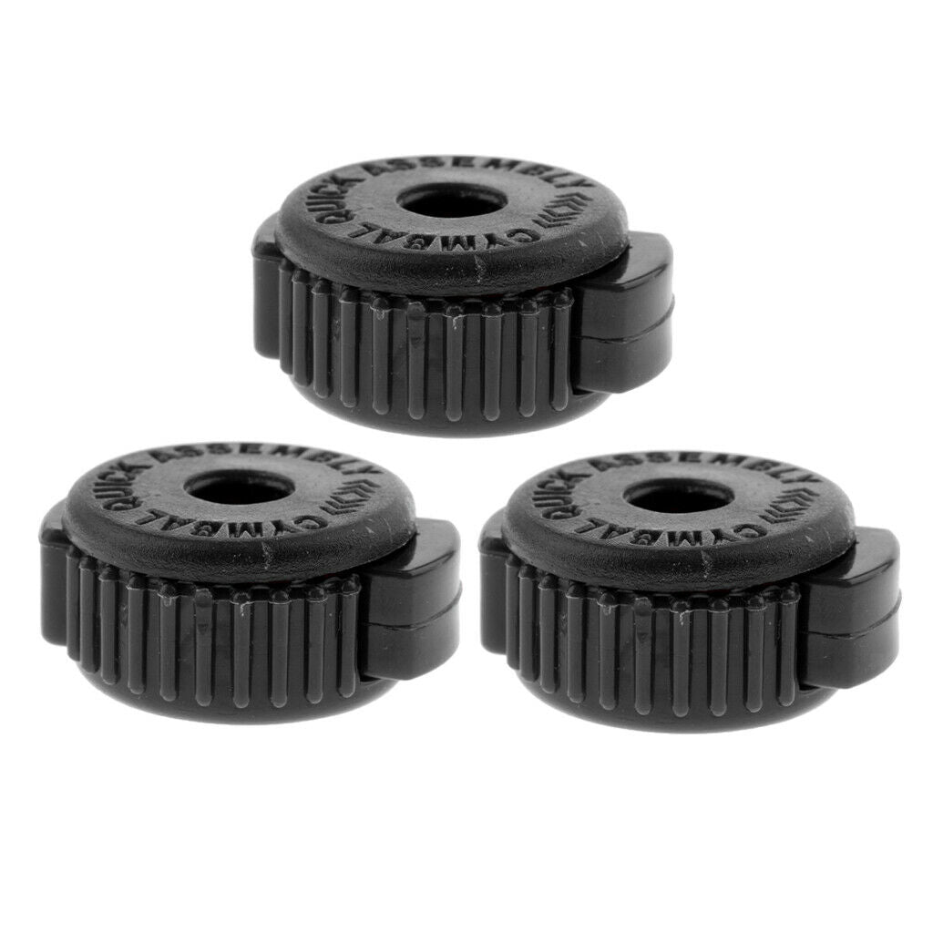 3 Packs Quick Release Cymbal Knobs Replacements for Performers Beginners