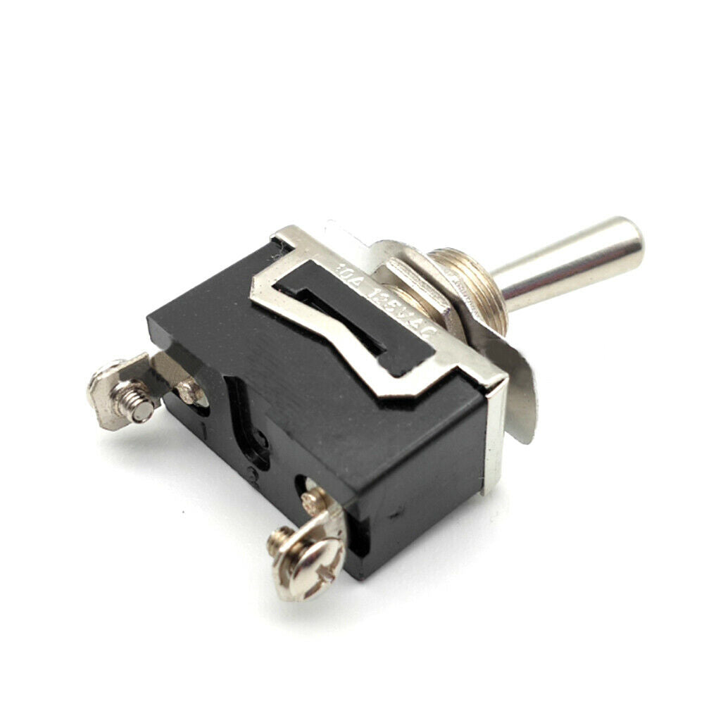 5PCS Heavy Duty Toggle Flick Car Dash Light Metal SPST Switch 10A 125V 6A 250V