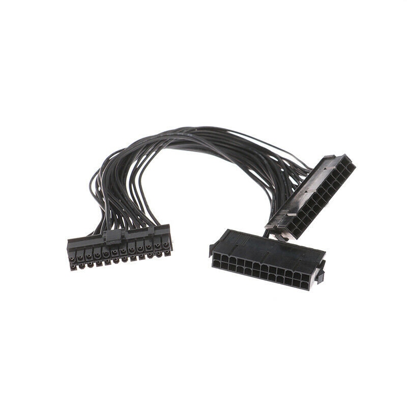 24Pin Power Supply Synchronizer Male to Female 24 Pin Dual PSU Extension Ca DF